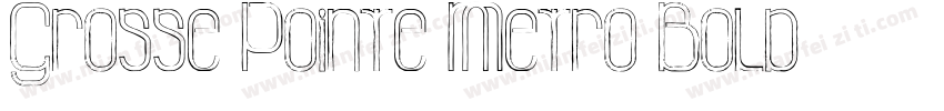 Grosse Pointe Metro Bold字体转换